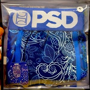 PSD brand new blue bandanna style size small.